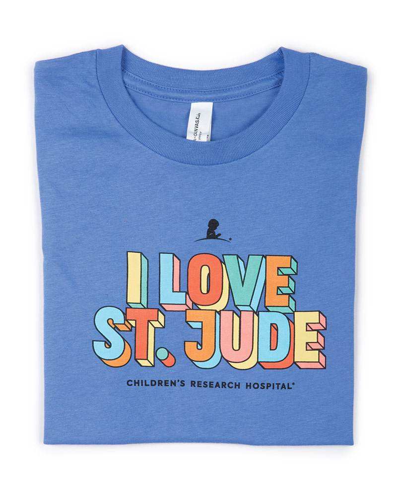 I Love St. Jude 3D Letters Youth T-Shirt